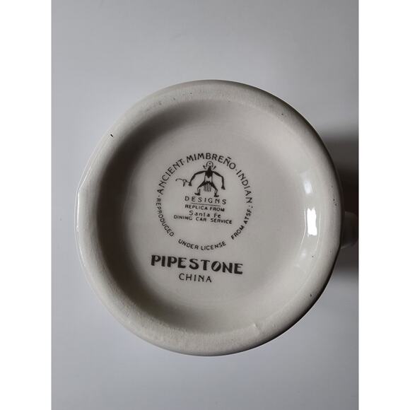 PIPESTONE "Ancient Mimbrano Indian" Coffee Mug Turtle - Picture 4 of 7